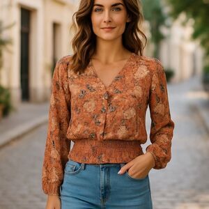 Maison D' Am'elie Top floral size small